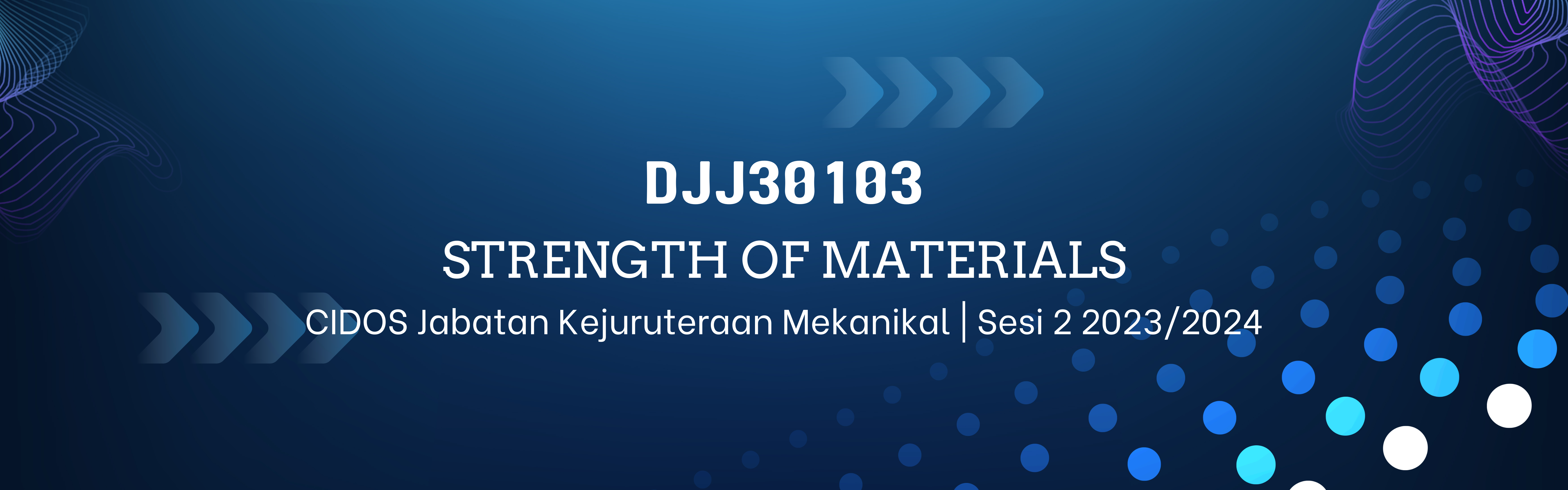 DJJ30103 STRENGTH OF MATERIALS SESI II 23/24